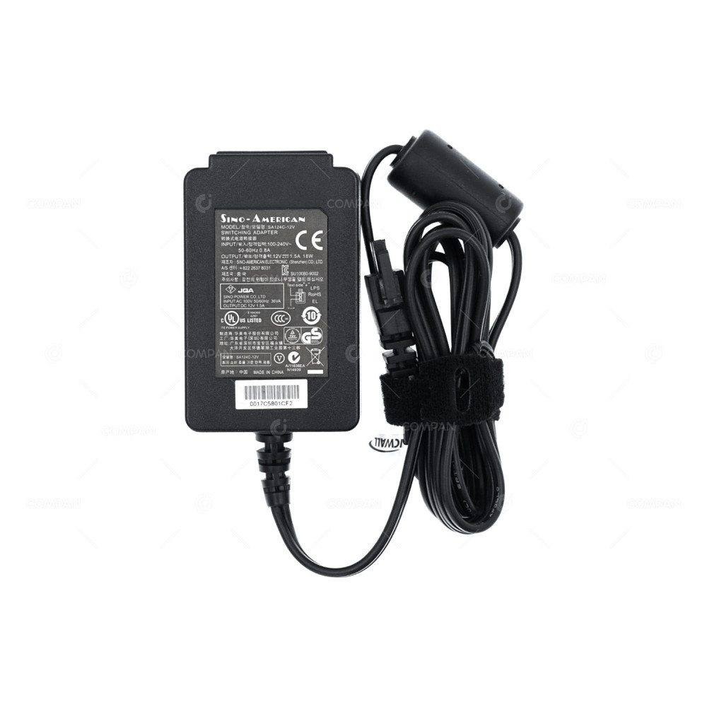 SA124C-12V SINO-AMERICAN 18W 12V 1.5A AC/DC ADAPTER -